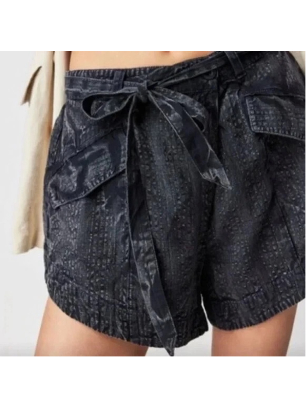 Free People Sierra Hills Slouchy Tie Shorts sz S